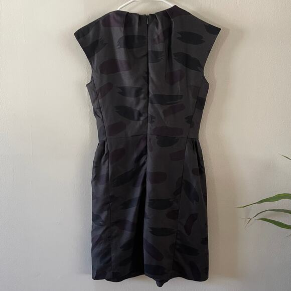 Rachel Comey Sheath Dress Womens XS Multicolor Brushstroke Silk Wool Blend - Picture 2 of 9